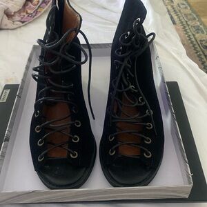Jeffrey Campbell size 9 Black suede booties